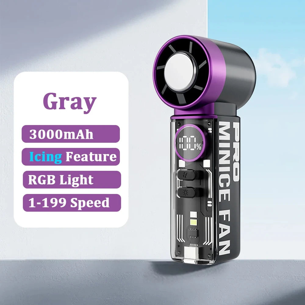 Portable Mini Fan Gray