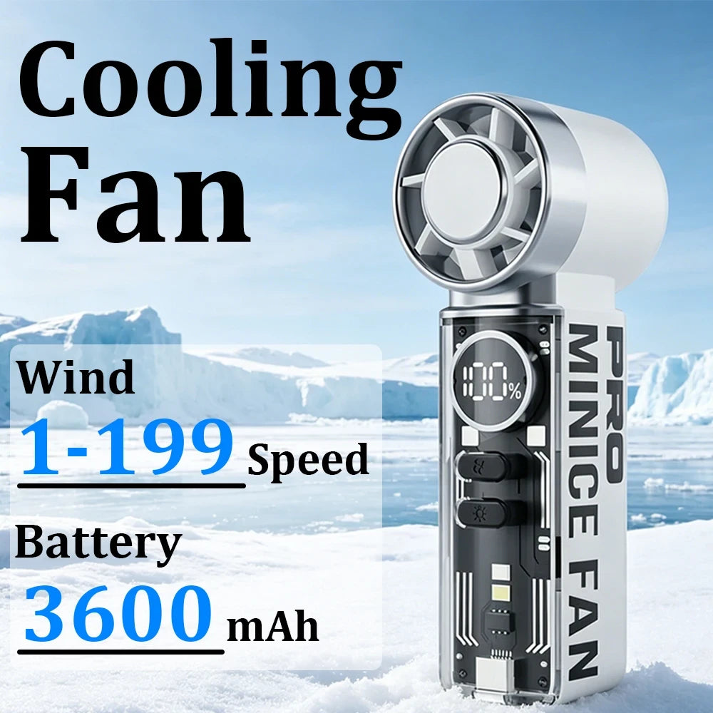 Portable Mini Fan Gray