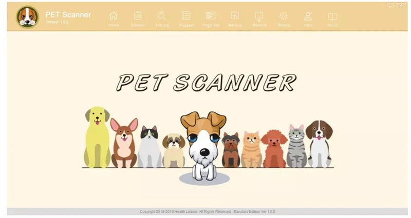 2025 Version Pet Quantum Resonance Magnetic Analyzer For Cat/Dog Body Checking Home Care Device