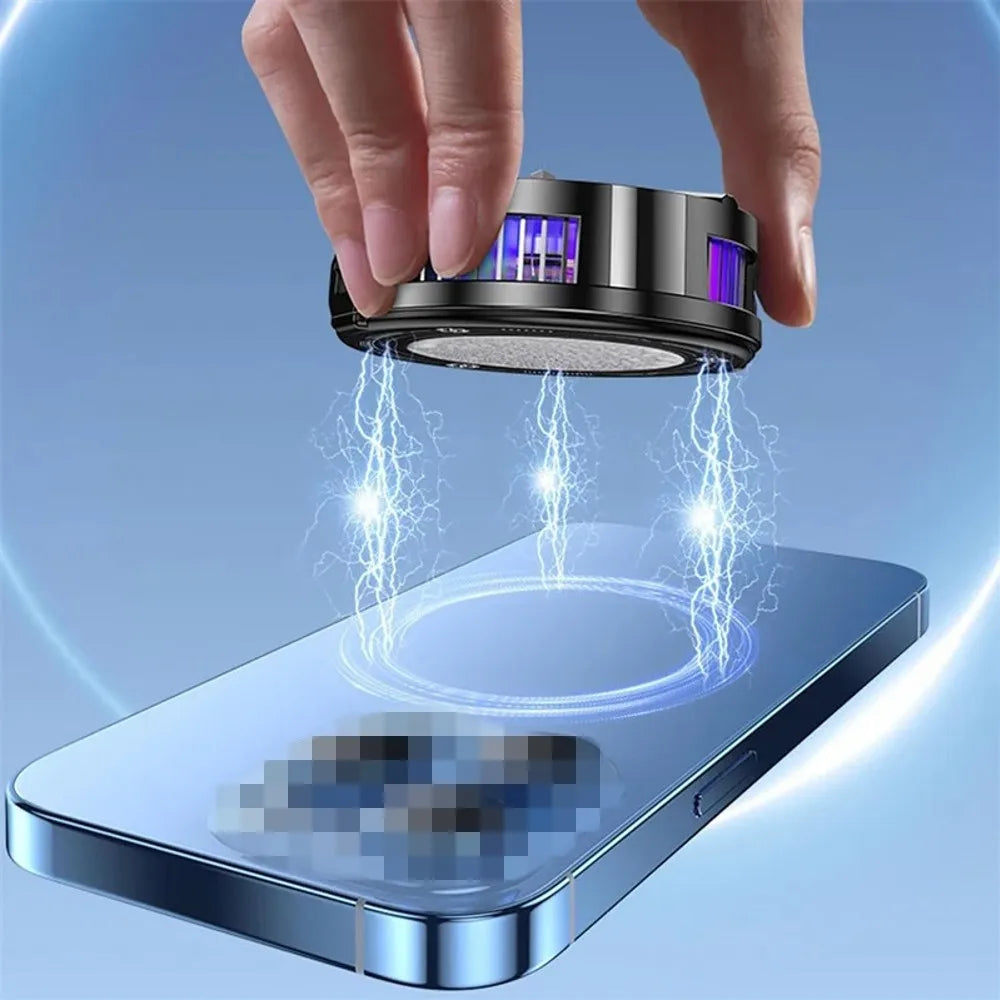 Semiconductor Phone Cooler Powerful Cooling Magnetic & Clip 2-in-1 Digital Display for Gaming Live Broadcast Mobile Phone Cooler