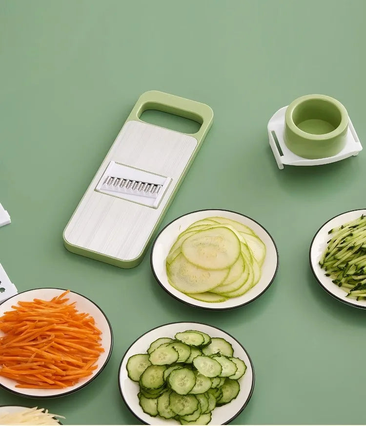 Kitchen Essentials Household Multi-functional Vegetable Cutter Shredder Stainless Steel Anti-cutting Hand Planer Slicer Slicer