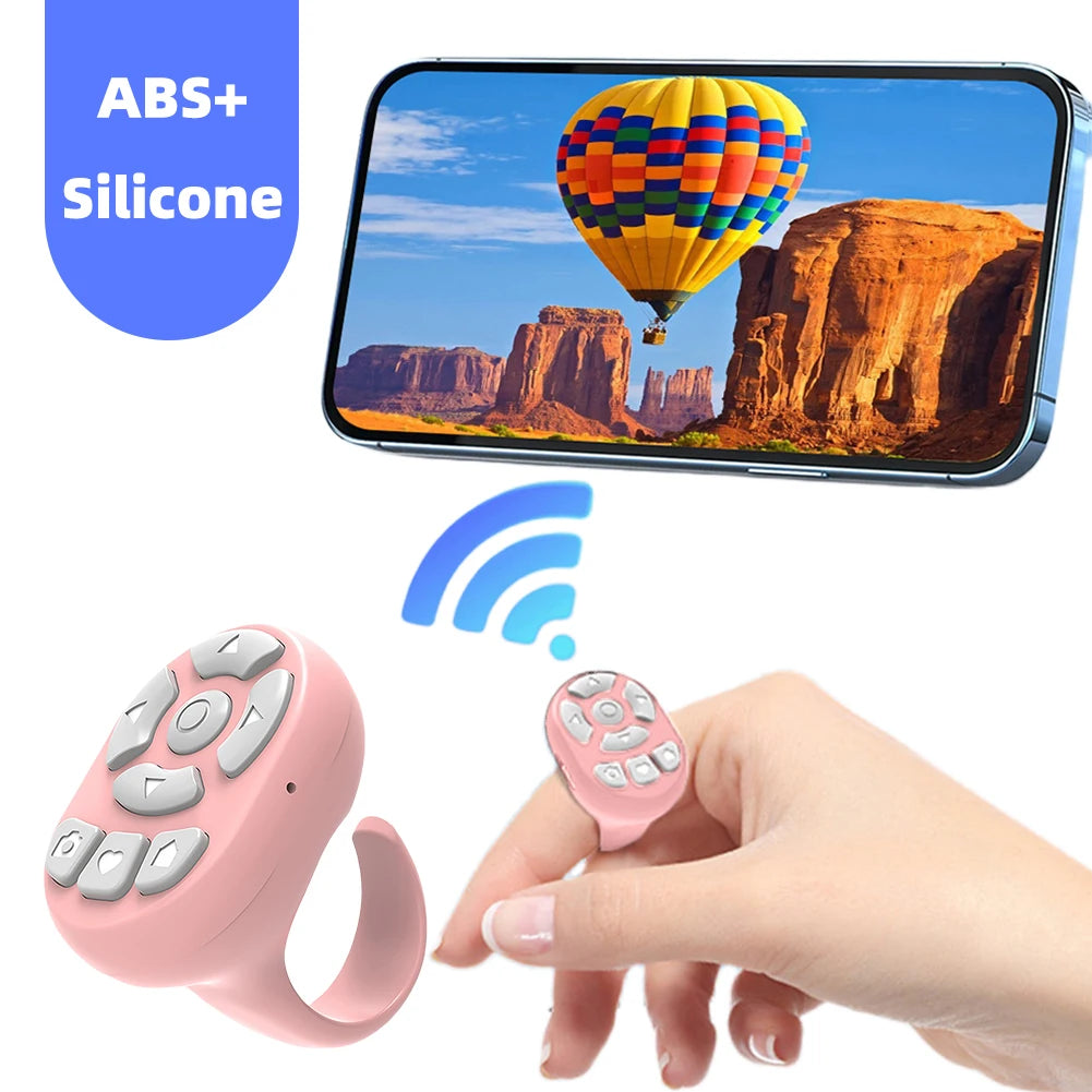For TikTok Scrolling Ring Bluetooth Video Scrolling Remote Control E-book Page Turner Mobile Phone Selfie Camera Controller