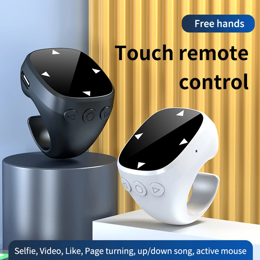 For TikTok Scrolling Ring Bluetooth Video Scrolling Remote Control E-book Page Turner Mobile Phone Selfie Camera Controller