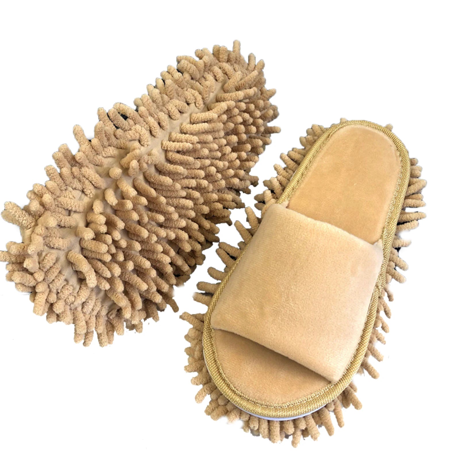 Floor Slippers Cleaning Slipper Floor Slippers Lazy Open Toed Mop Slipper Home Use Soft Pure Color Cleaning Slipper