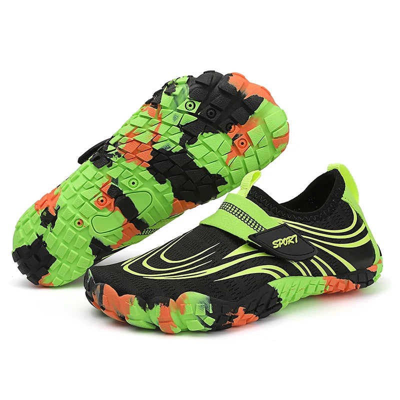Summer Kids Beach Aqua Shoes Boys Girls Barefoot Water Shoes Indoor Children Quick-Dry Drainage Swim Sandals Surf Wading Sneaker