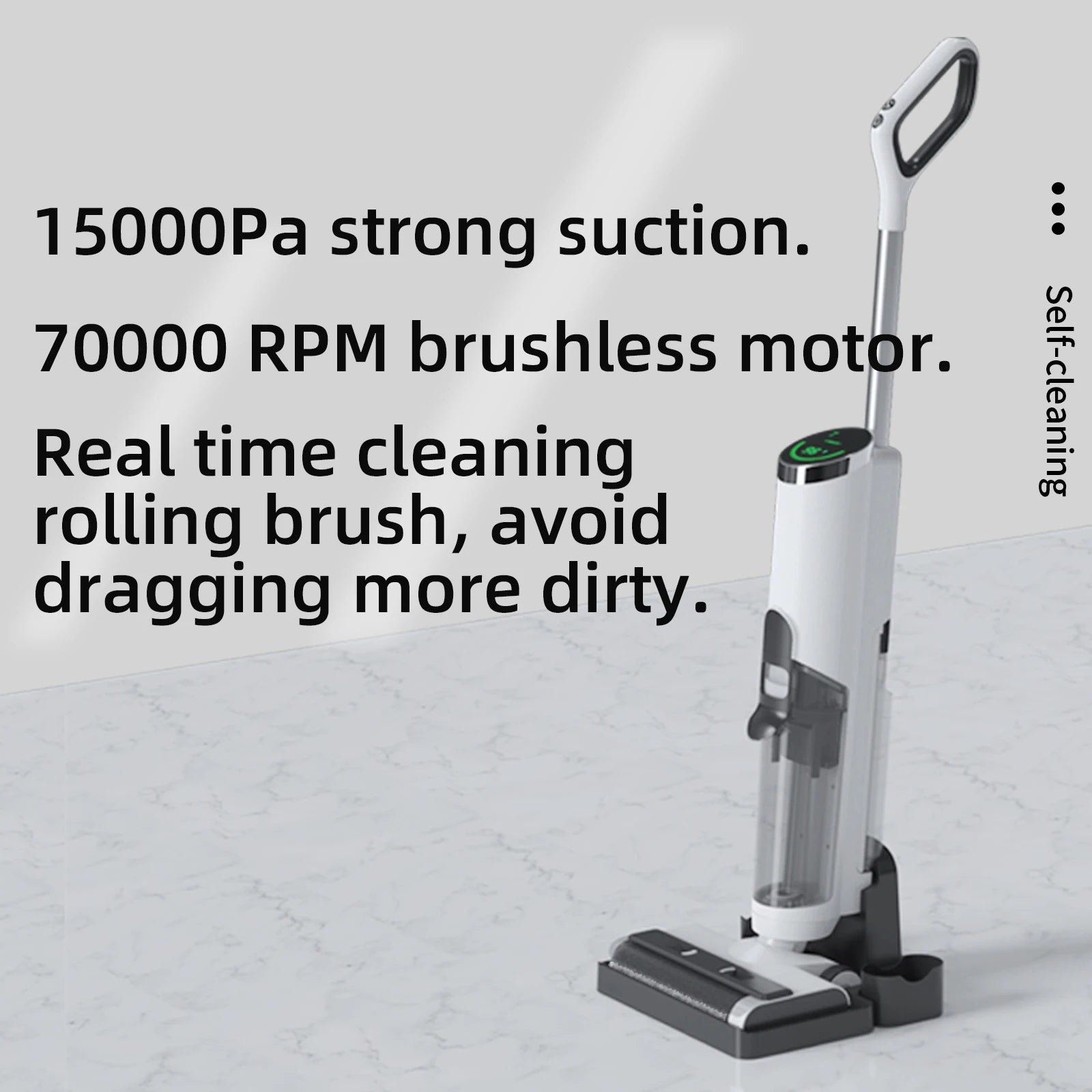 Household Vacuum Cleaner Portable Powerful Self Cleaning Dry Wet Cordless Handheld Vacuum Cleaner Floor Washer for  Home Clean
