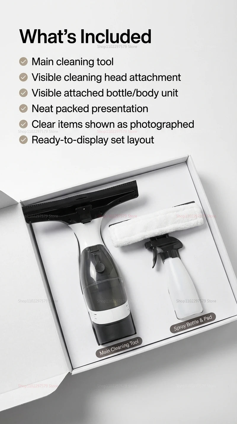 Household Cleaning Tools For Cleaning Shower Glass Tiles Strong Suction Window Cleaner Furniture Clean Essential Vacuum Cleaner