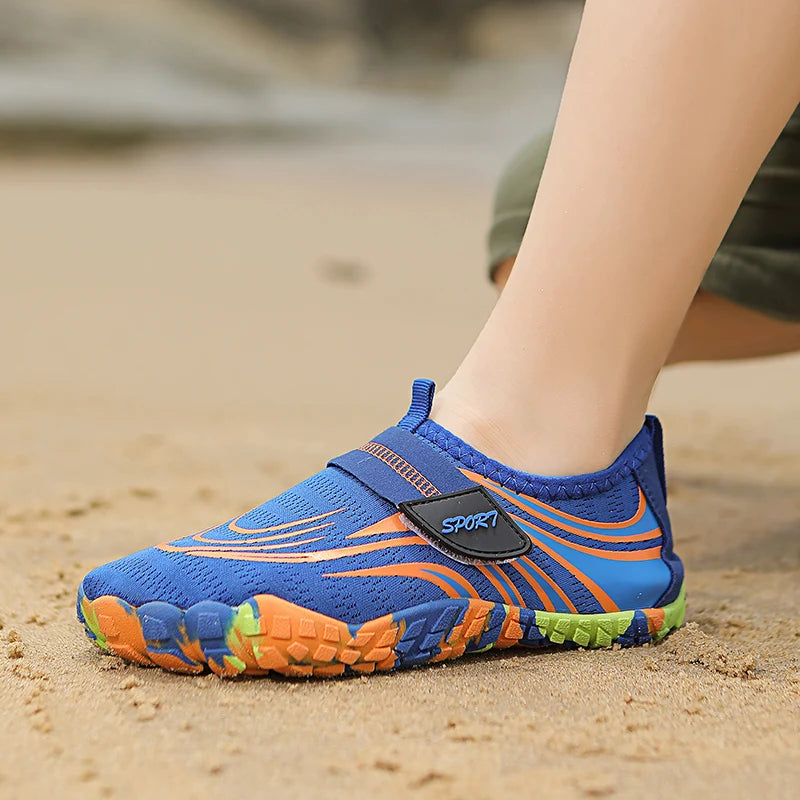 Summer Kids Beach Aqua Shoes Boys Girls Barefoot Water Shoes Indoor Children Quick-Dry Drainage Swim Sandals Surf Wading Sneaker