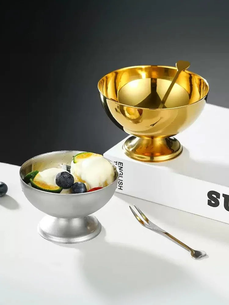 Kitchen Essential - Reusable Stainless Steel Dessert Bowls