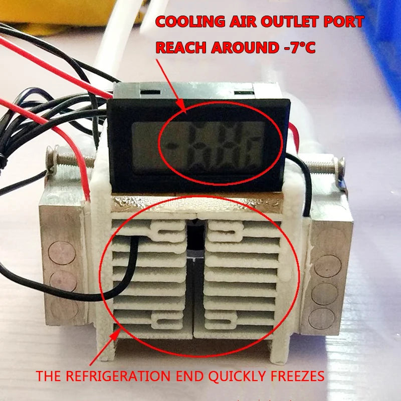 Semiconductor high-power refrigeration chip DIY refrigerator cooler 12V for cooling equipment refrigerator cooling