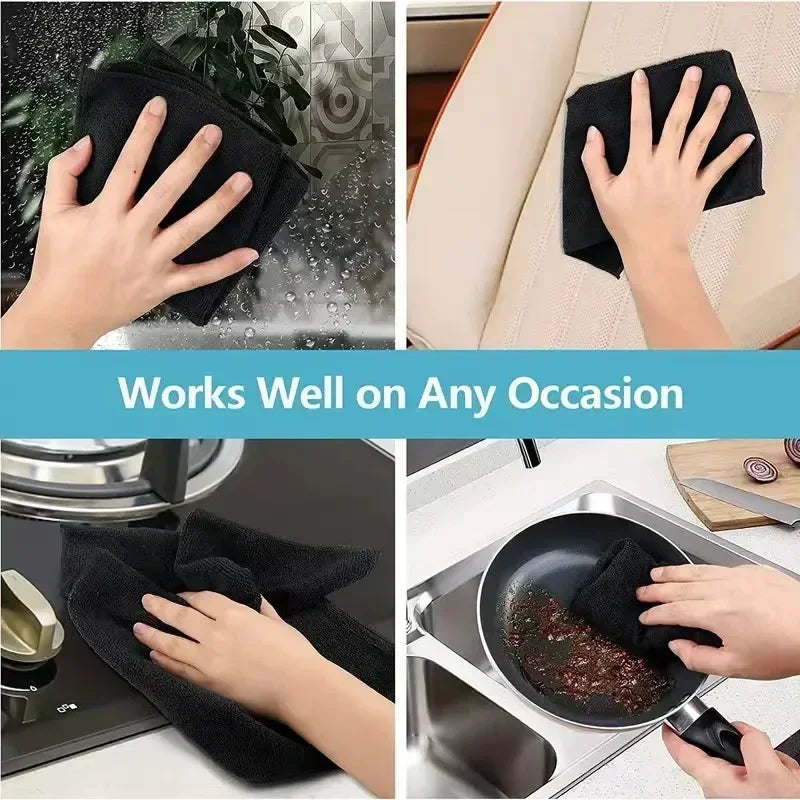 Microfiber Cleaning Cloths Lint Free Microfiber Cleaning Towel Cloths Reusable Cleaning Towels Super Absorbent for Car Window