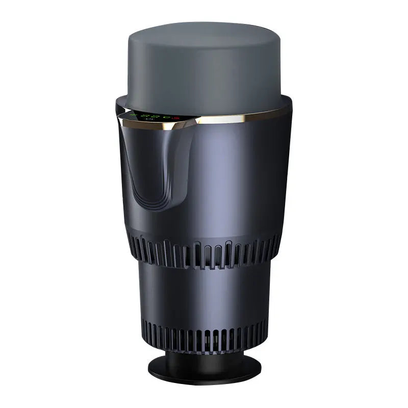 -3℃ to 60℃ LED Display Semiconductor Beverage Cooler Warmer 12V 36W Car Heating and Cooling Cup for Car Road Trip Fast Cooling