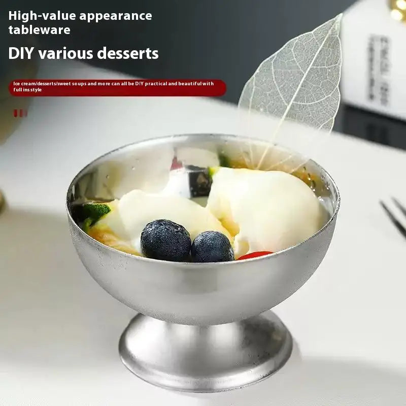 Kitchen Essential - Reusable Stainless Steel Dessert Bowls
