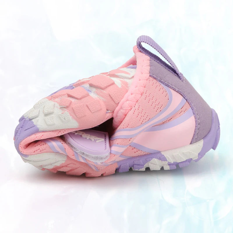 Summer Kids Beach Aqua Shoes Boys Girls Barefoot Water Shoes Indoor Children Quick-Dry Drainage Swim Sandals Surf Wading Sneaker
