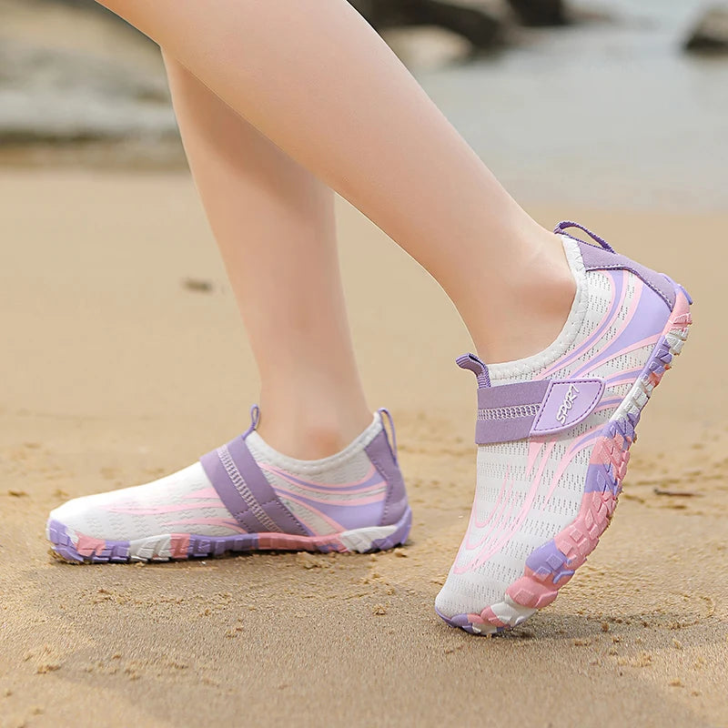 Summer Kids Beach Aqua Shoes Boys Girls Barefoot Water Shoes Indoor Children Quick-Dry Drainage Swim Sandals Surf Wading Sneaker