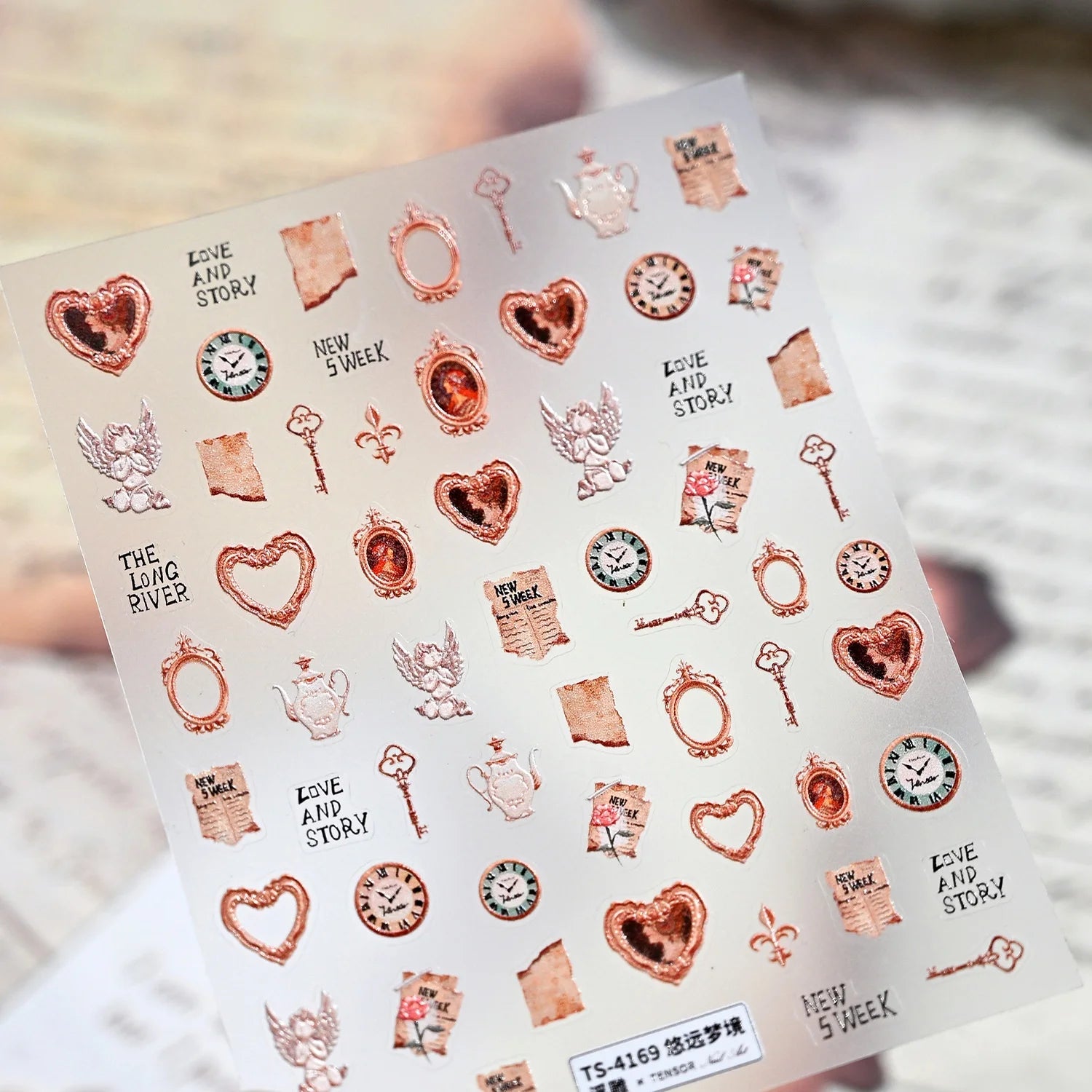Summer Fruit Dessert 5D Nail Decals Ice Cream Bar Cone Sundae Fresh Orange Peach Blueberry Cherry Star Bow Nail Art Stickers DIY