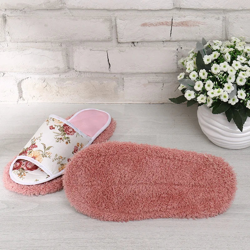 Household floor cleaning microfiber cleaning floor dust removal detachable floor mopping shoes floor cleaning random color
