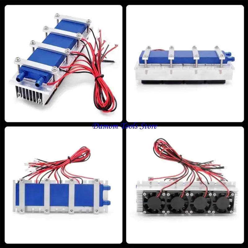 57BE 288W 12V30A Thermoelectric Cooler Airs Conditioner Refrigerator Cooling System DIY Kits Semiconductor Airs Cooler Device