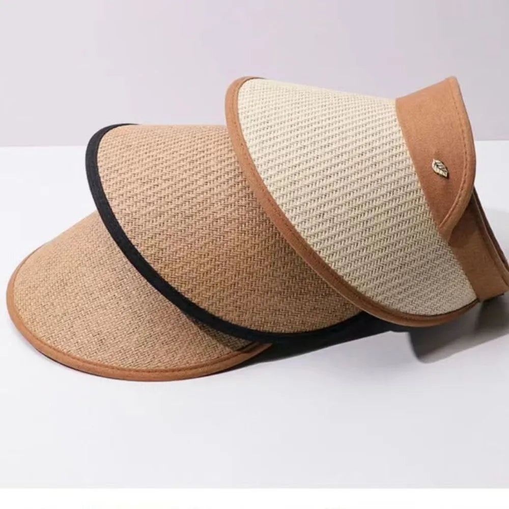 Summer Sun Hat Quick Drying Hat UV Protection Running Bicycle Empty Top Hat Men Women Hat Breathable Straw Hat