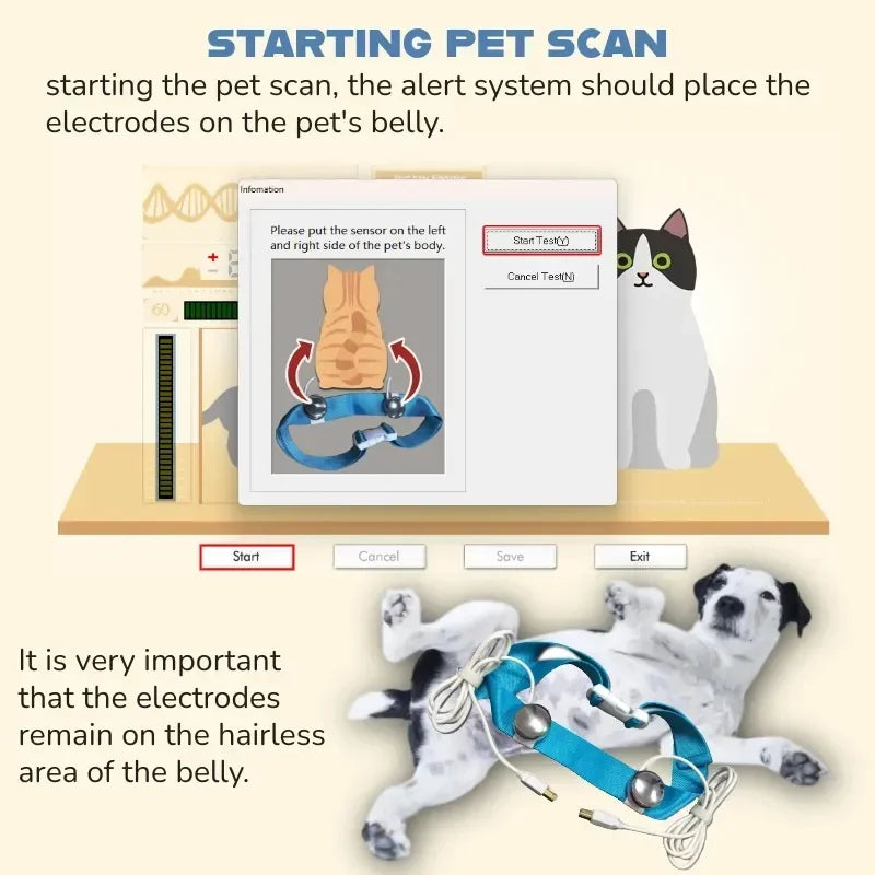 2025 Version Pet Quantum Resonance Magnetic Analyzer For Cat/Dog Body Checking Home Care Device