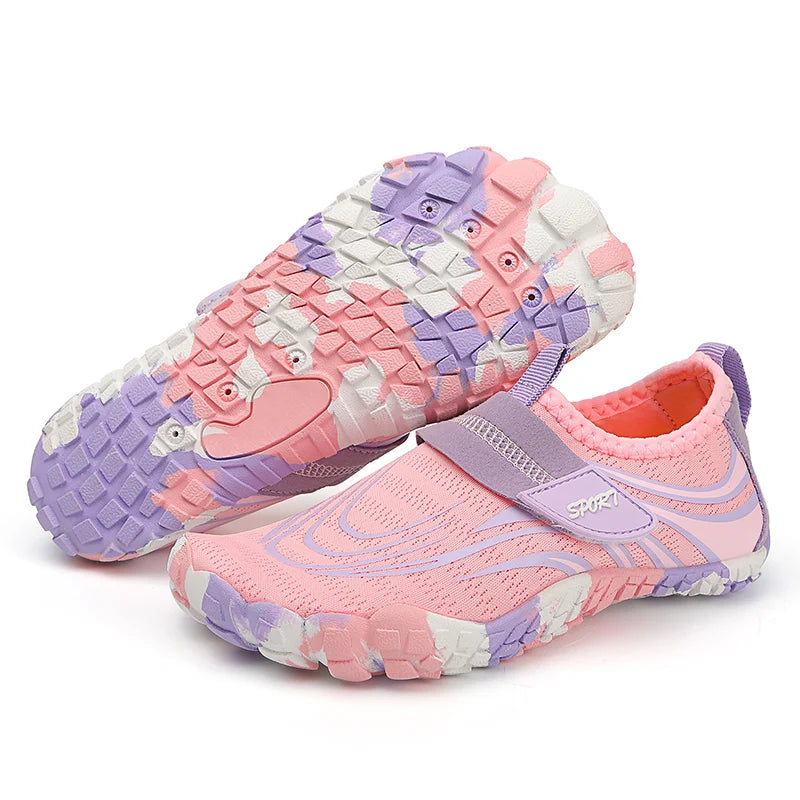 Summer Kids Beach Aqua Shoes Boys Girls Barefoot Water Shoes Indoor Children Quick-Dry Drainage Swim Sandals Surf Wading Sneaker