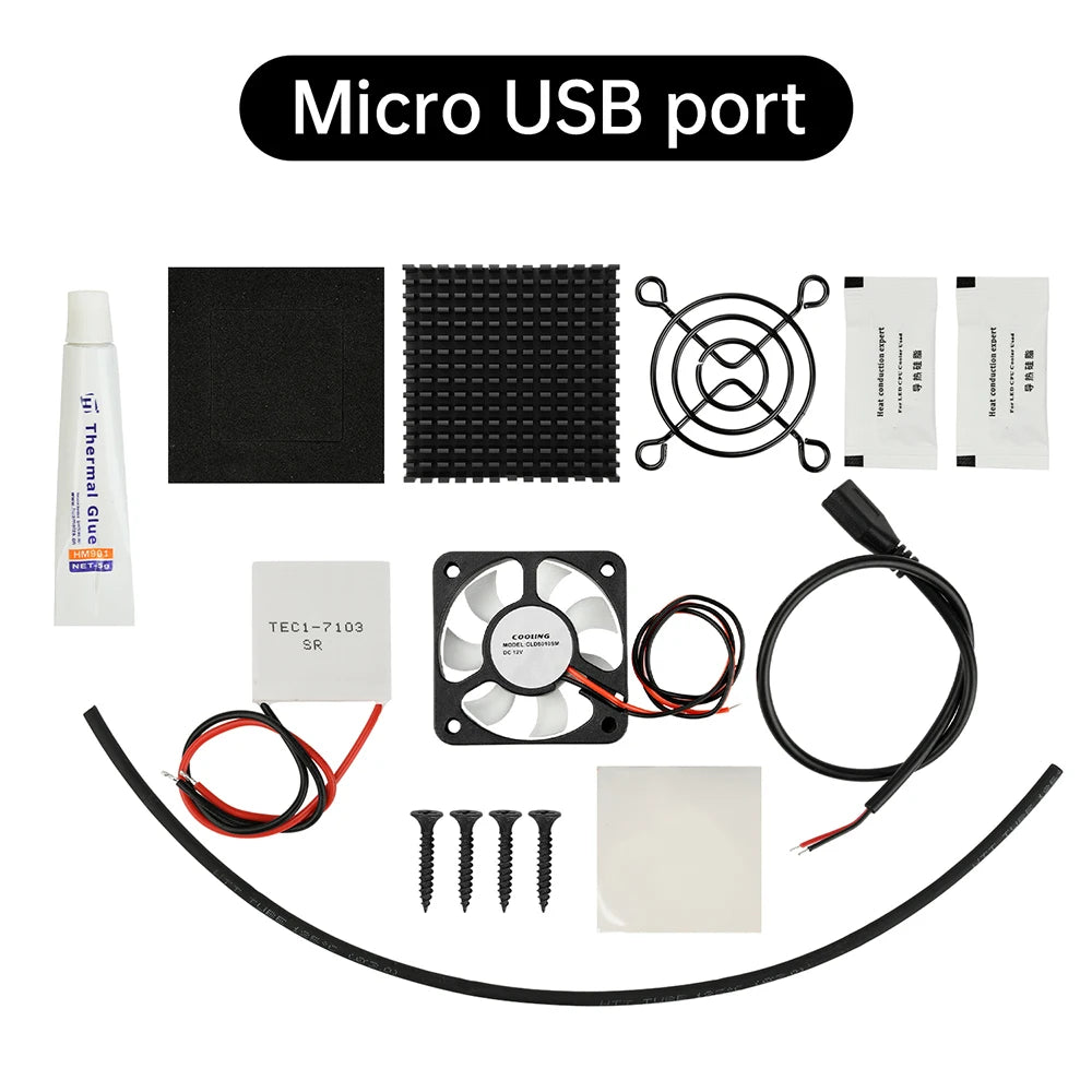 DC 5V Phone Cooler DIY Kit Semiconductor Cooling Chip TEC1-7103 Heat-Conducting Fan Silent Tablet Cooling Wonder Fan
