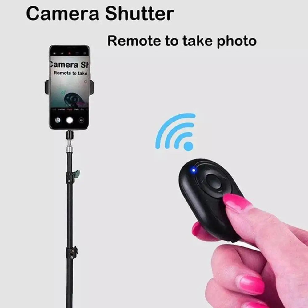 Remote Control Bluetooth Selfie Shutter for TikTok Auto-Swipe/Like/Page Turn with Magnetic Phone Clip Wireless Photo Timer
