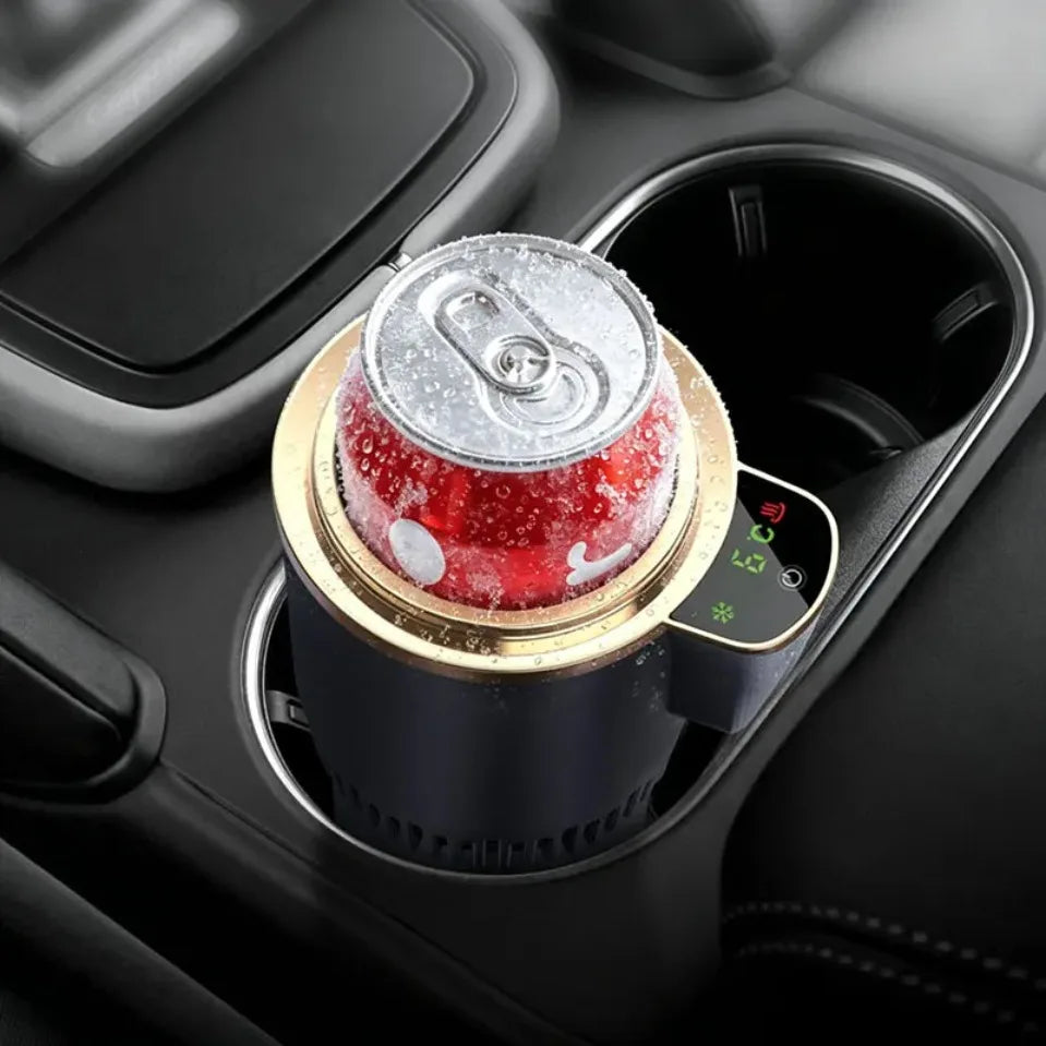 -3℃ to 60℃ LED Display Semiconductor Beverage Cooler Warmer 12V 36W Car Heating and Cooling Cup for Car Road Trip Fast Cooling