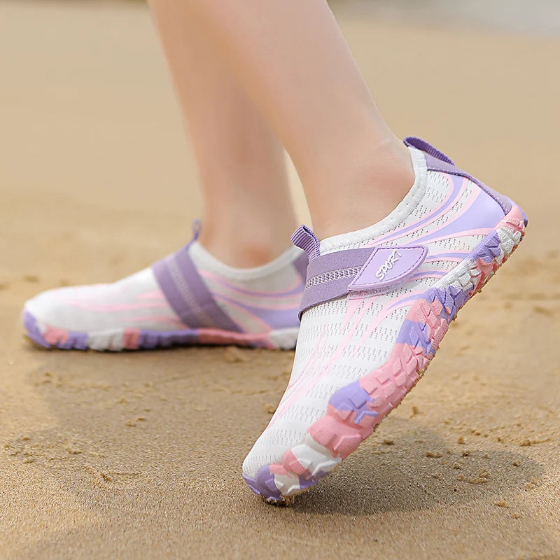 Summer Kids Beach Aqua Shoes Boys Girls Barefoot Water Shoes Indoor Children Quick-Dry Drainage Swim Sandals Surf Wading Sneaker