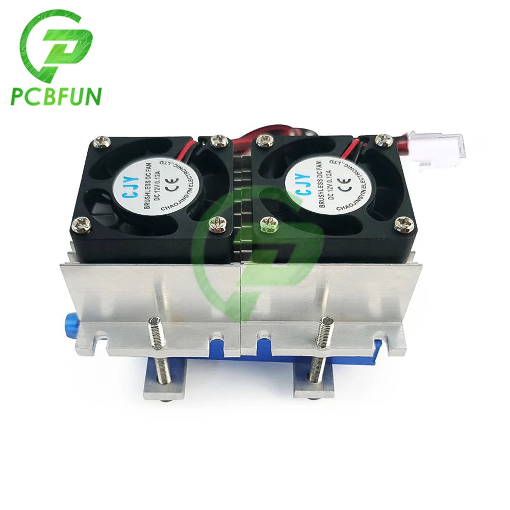 DC 12V 144W Thermoelectric Peltier Refrigeration Cooler Semiconductor Refrigeration Air Conditioner Cooling System DIY Kit