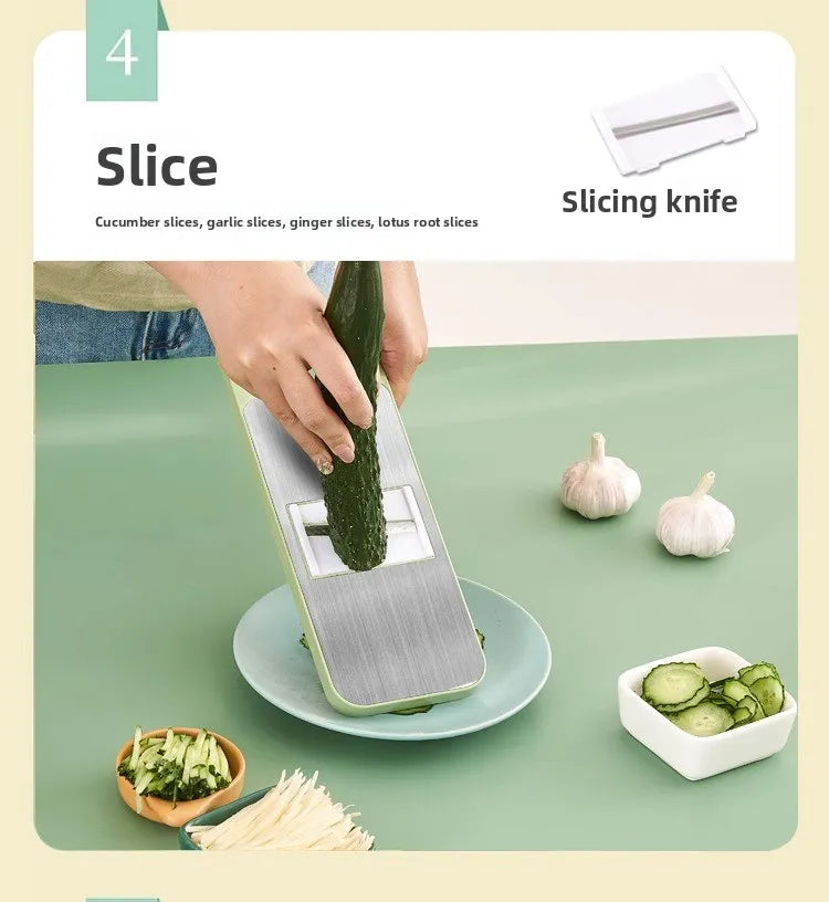 Kitchen Essentials Household Multi-functional Vegetable Cutter Shredder Stainless Steel Anti-cutting Hand Planer Slicer Slicer