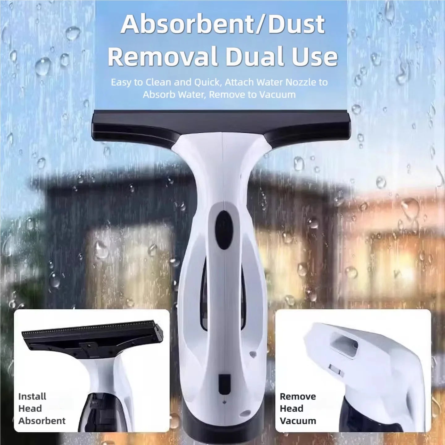 Household Cleaning Tools For Cleaning Shower Glass Tiles Strong Suction Window Cleaner Furniture Clean Essential Vacuum Cleaner