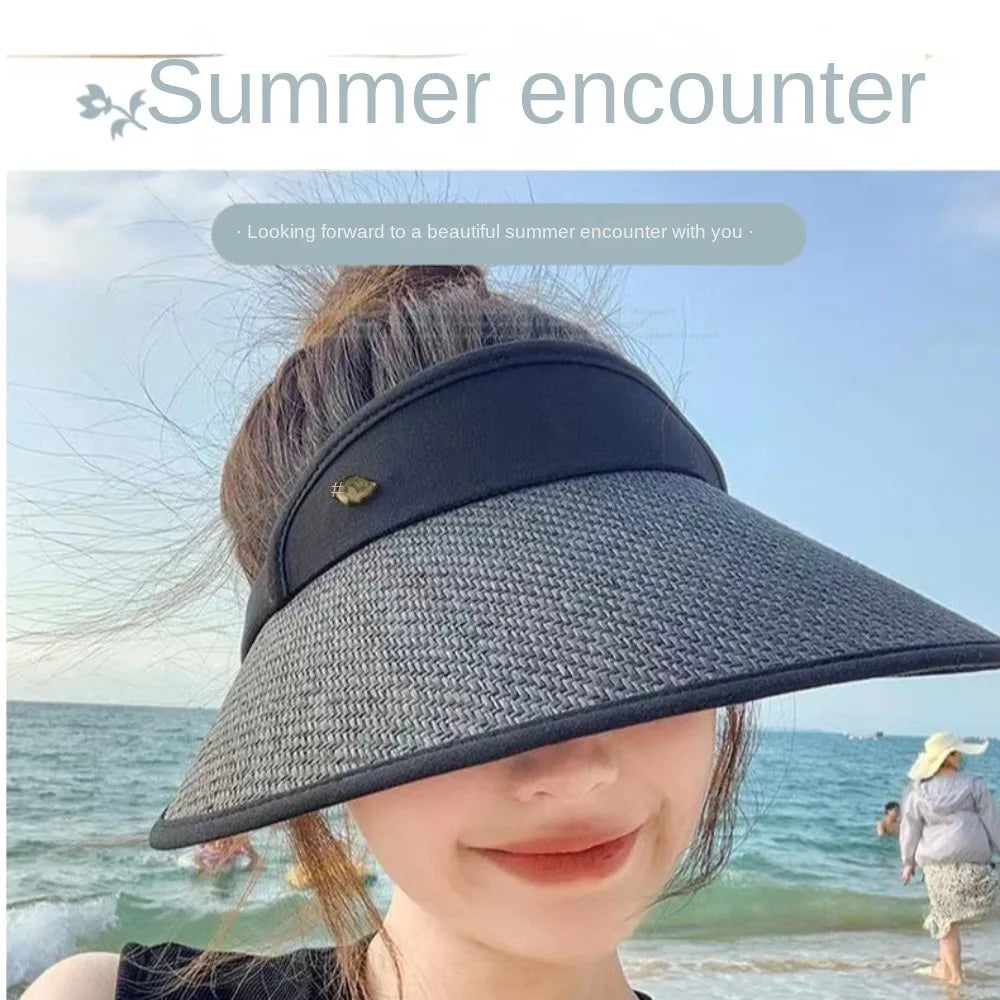 Summer Sun Hat Quick Drying Hat UV Protection Running Bicycle Empty Top Hat Men Women Hat Breathable Straw Hat