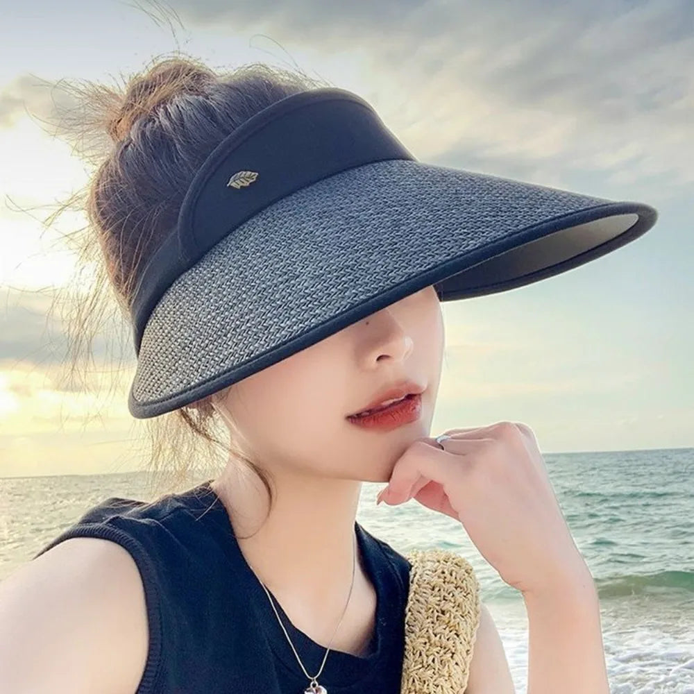 Summer Sun Hat Quick Drying Hat UV Protection Running Bicycle Empty Top Hat Men Women Hat Breathable Straw Hat