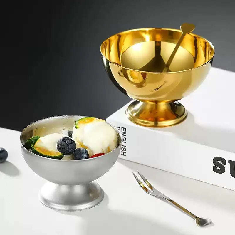 Kitchen Essential - Reusable Stainless Steel Dessert Bowls