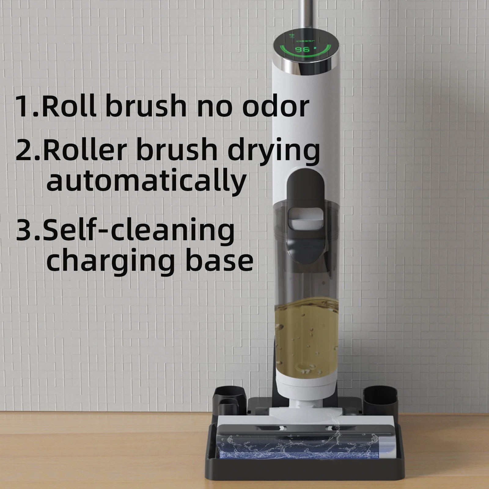 Household Vacuum Cleaner Portable Powerful Self Cleaning Dry Wet Cordless Handheld Vacuum Cleaner Floor Washer for  Home Clean