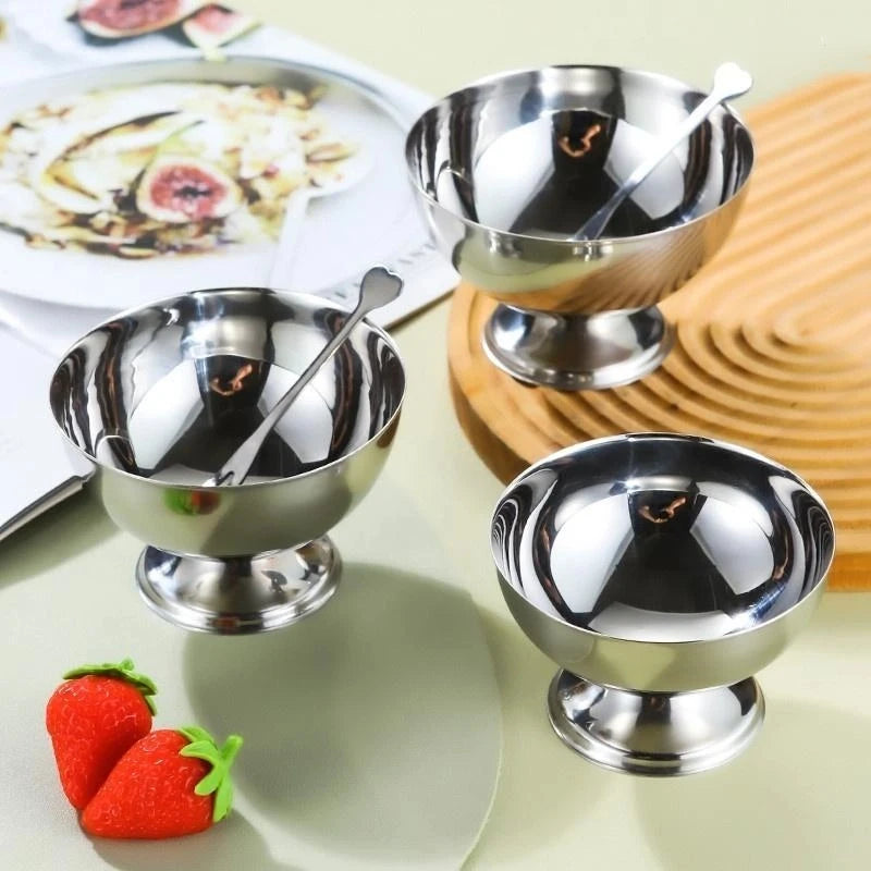 Kitchen Essential - Reusable Stainless Steel Dessert Bowls