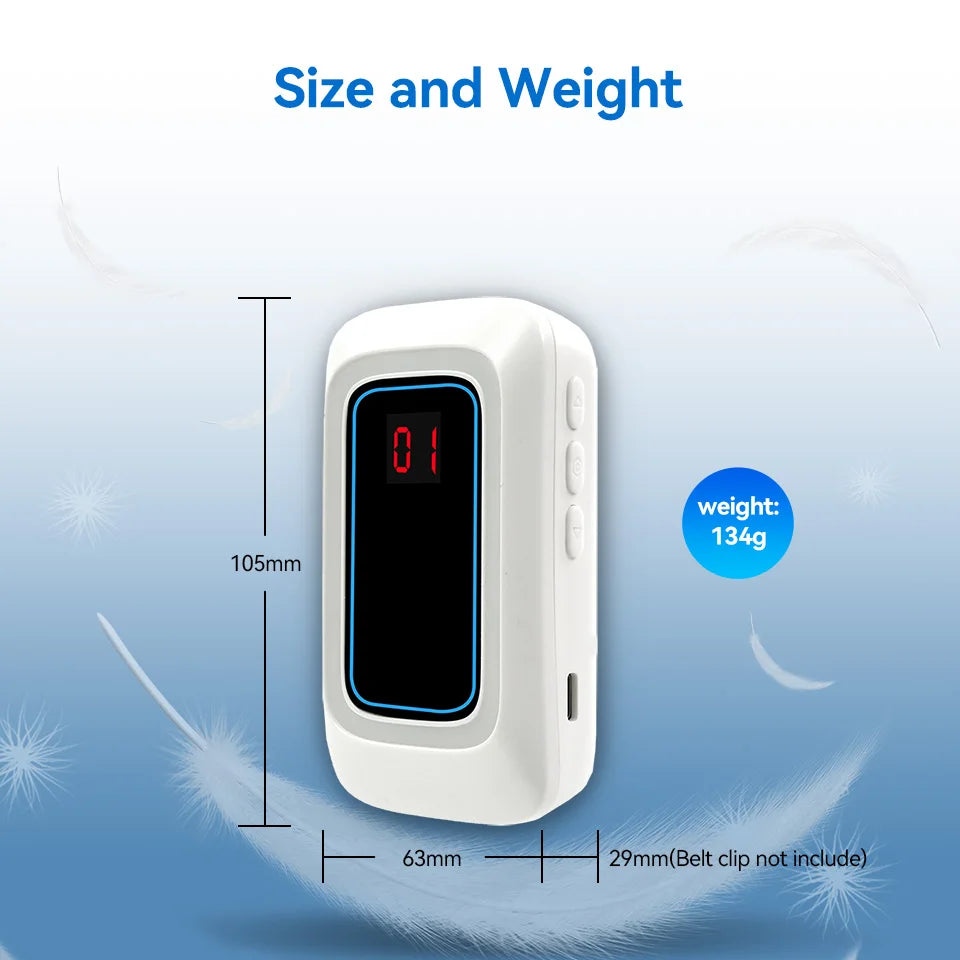 Retekess TH109S Caregiver Pager Wireless Calling System SOS Call Button Digital Display Screen For Clinic Home Care Hospital