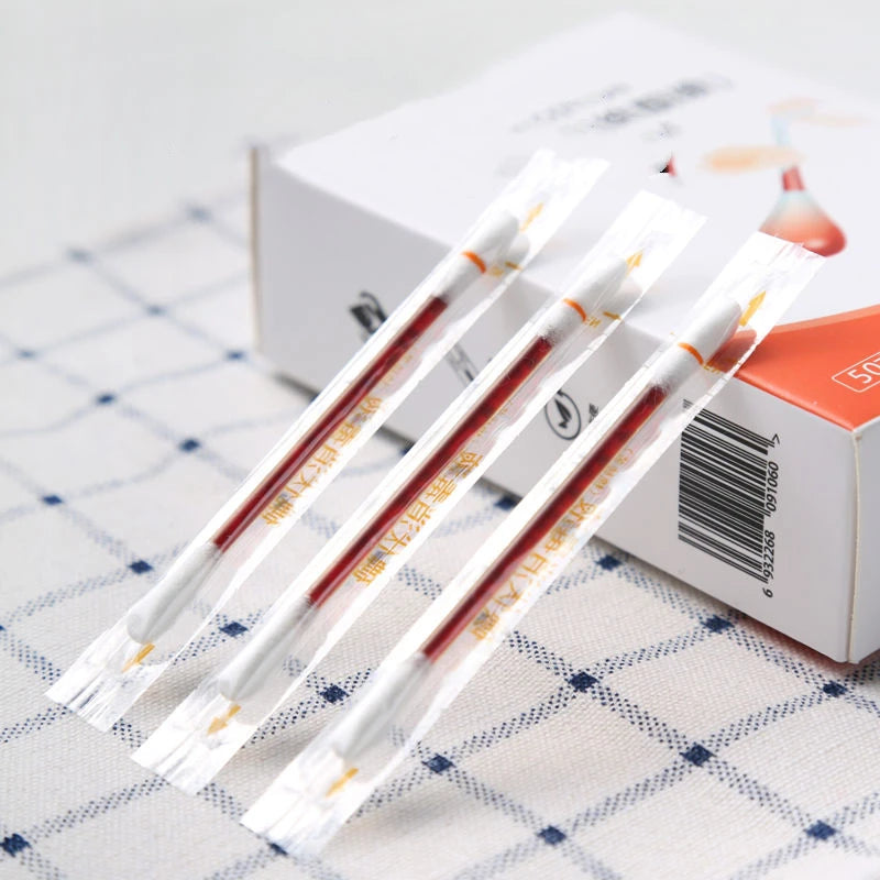 Infant Disposable Iodine Cotton Swab Independent Iodophor Swab Sticks Adult Children Baby Outdoor Family Daily Safety Home Care