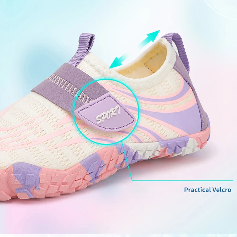 Summer Kids Beach Aqua Shoes Boys Girls Barefoot Water Shoes Indoor Children Quick-Dry Drainage Swim Sandals Surf Wading Sneaker