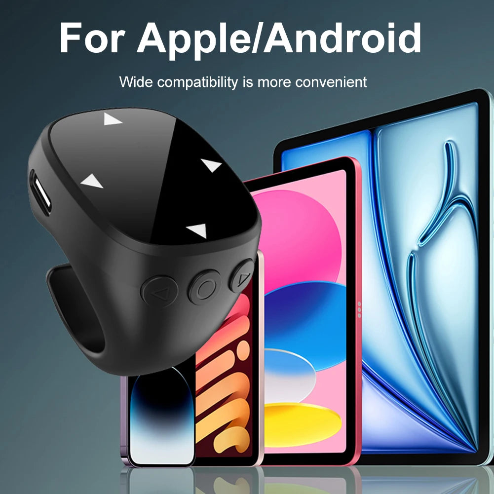 For TikTok Scrolling Ring Bluetooth Video Scrolling Remote Control E-book Page Turner Mobile Phone Selfie Camera Controller