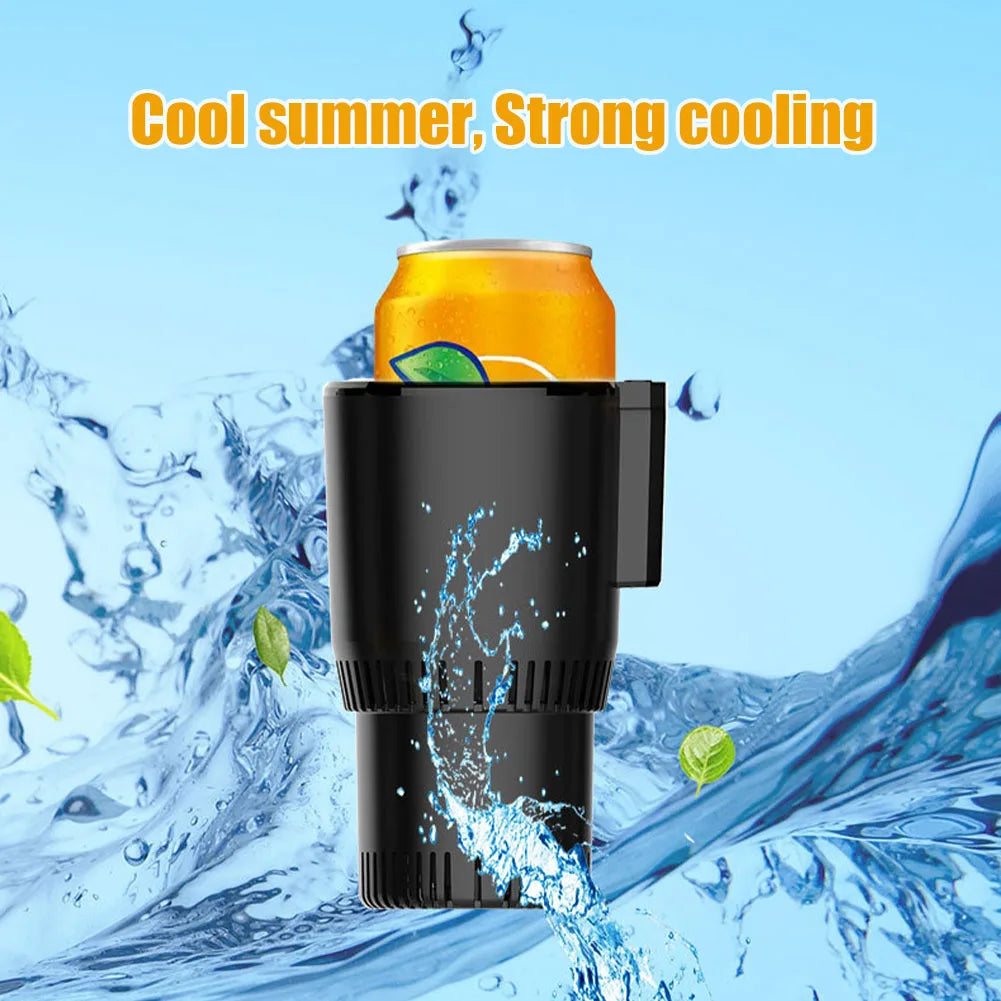 Car Cup Cooler DC 12V Cooling Cup For Car With Home Power Adapter Electric Car Office Cup Mug Holder Beverage Drink Refrigerator