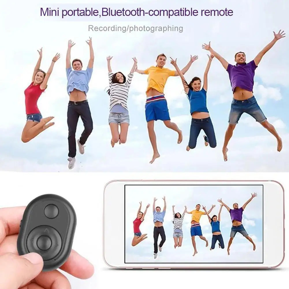 Remote Control Bluetooth Selfie Shutter for TikTok Auto-Swipe/Like/Page Turn with Magnetic Phone Clip Wireless Photo Timer