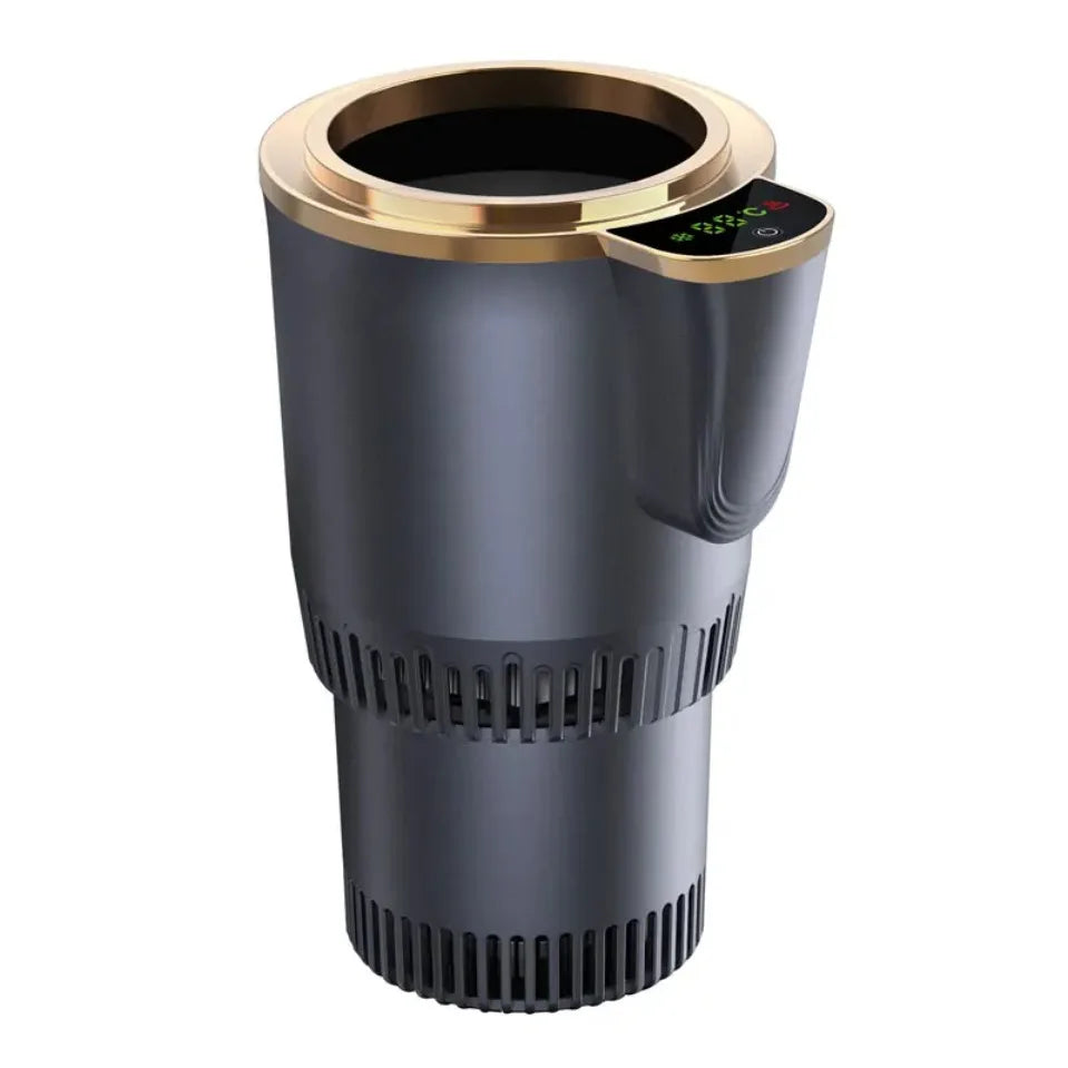 -3℃ to 60℃ LED Display Semiconductor Beverage Cooler Warmer 12V 36W Car Heating and Cooling Cup for Car Road Trip Fast Cooling