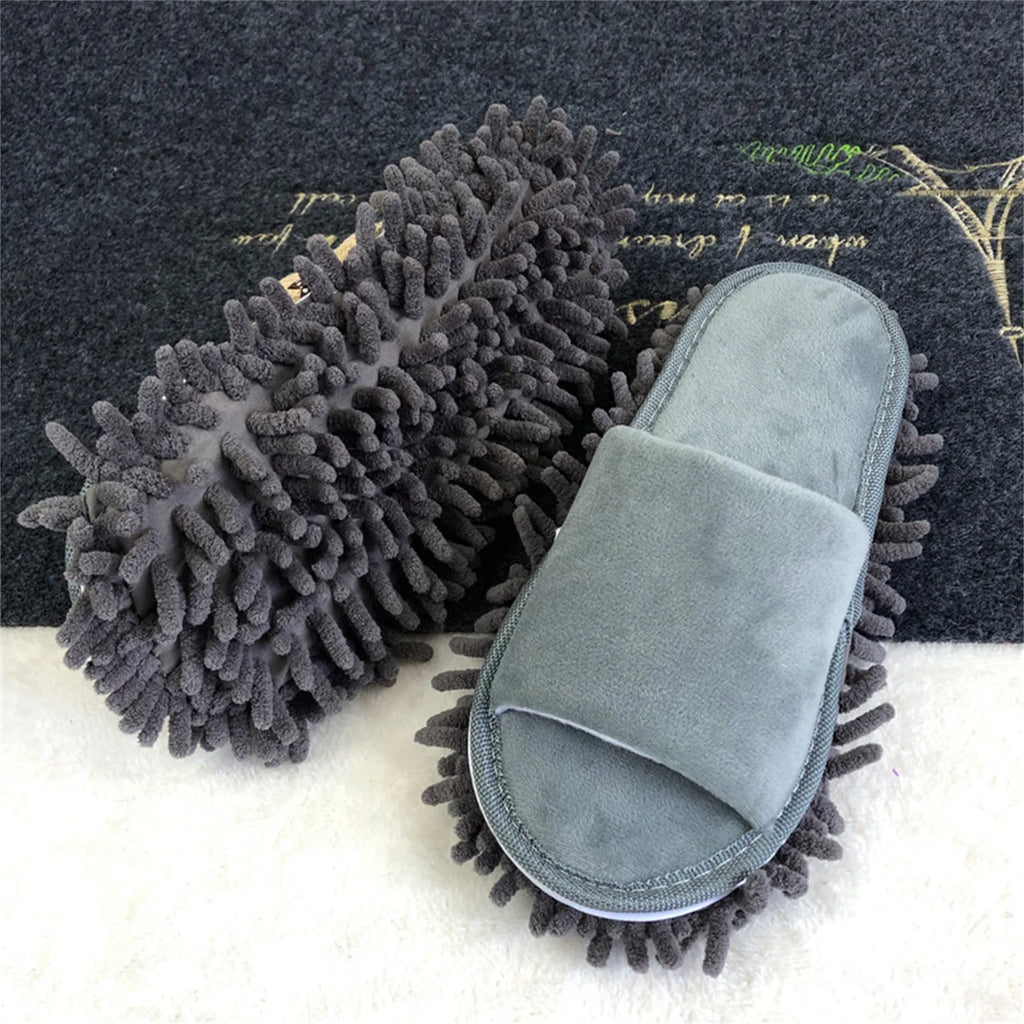Floor Slippers Cleaning Slipper Floor Slippers Lazy Open Toed Mop Slipper Home Use Soft Pure Color Cleaning Slipper