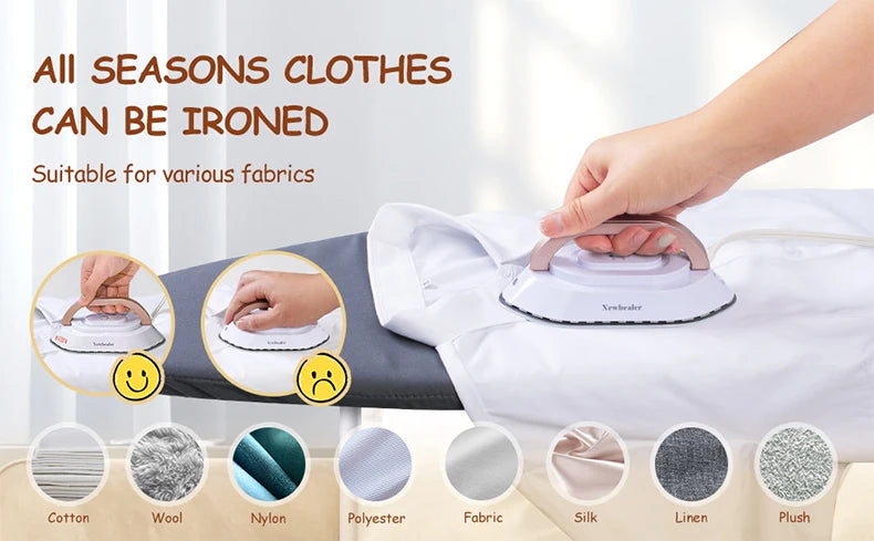 YUNCHI Portable Mini Electric Iron Dual-voltage Non-steam Travel Dry Iron 100-240V