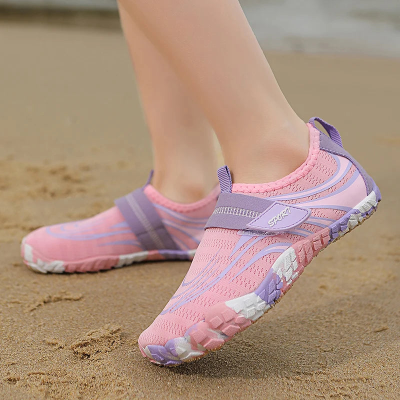 Summer Kids Beach Aqua Shoes Boys Girls Barefoot Water Shoes Indoor Children Quick-Dry Drainage Swim Sandals Surf Wading Sneaker