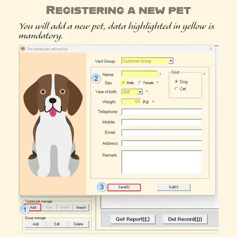 2025 Version Pet Quantum Resonance Magnetic Analyzer For Cat/Dog Body Checking Home Care Device