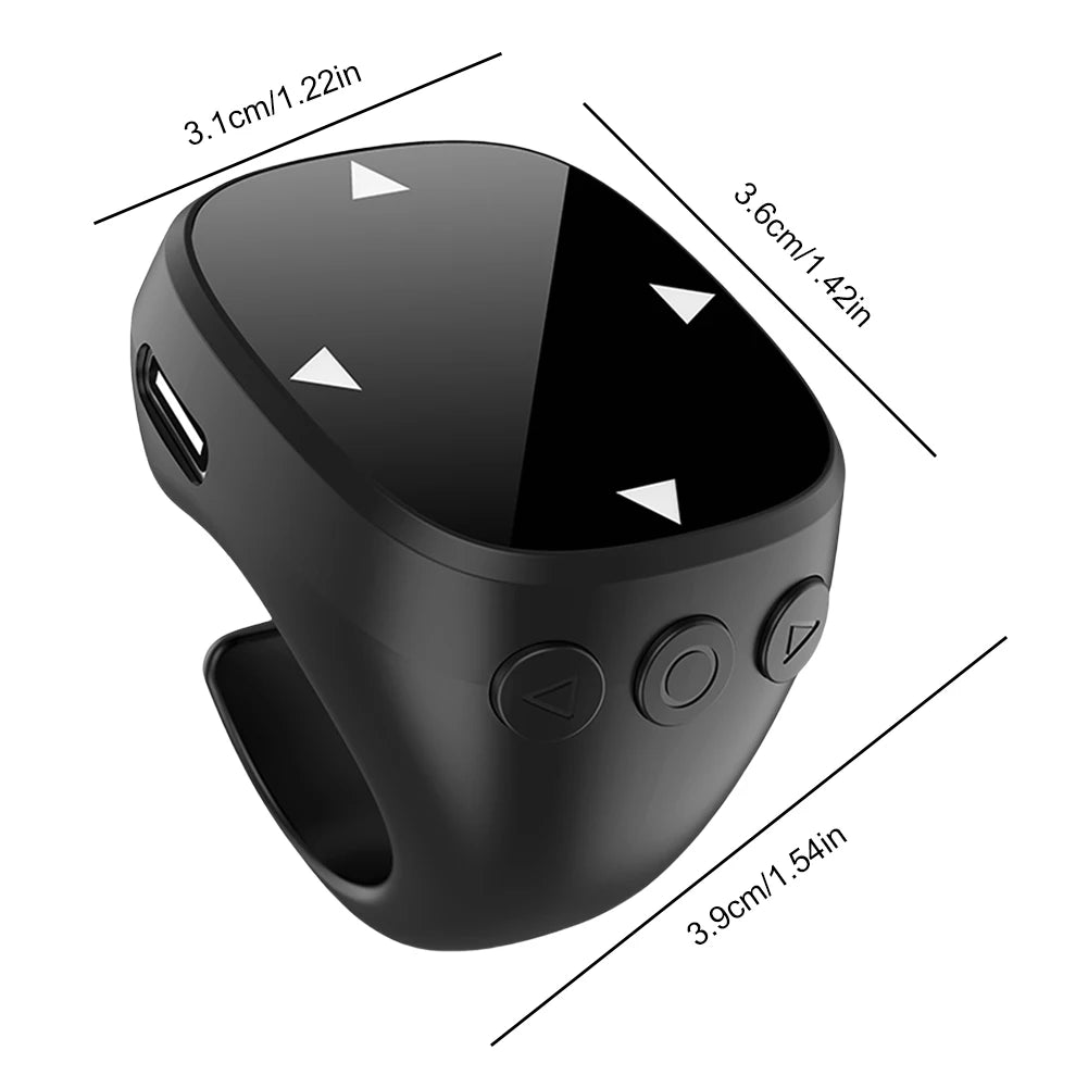 For TikTok Scrolling Ring Bluetooth Video Scrolling Remote Control E-book Page Turner Mobile Phone Selfie Camera Controller