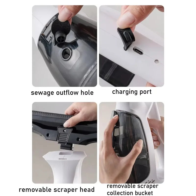 Household Cleaning Tools For Cleaning Shower Glass Tiles Strong Suction Window Cleaner Furniture Clean Essential Vacuum Cleaner